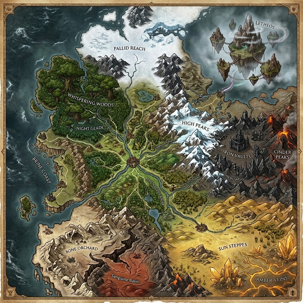High Peaks Map