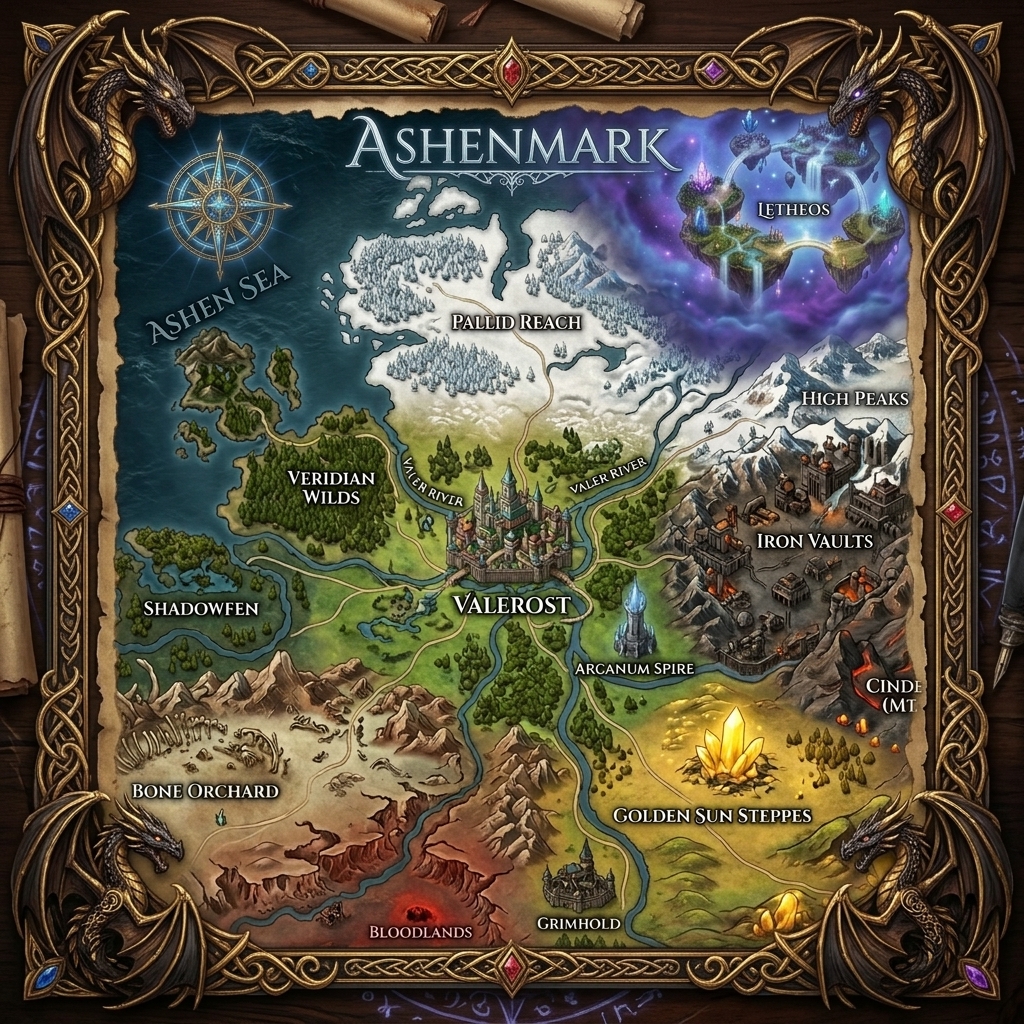 Cinder Peaks Map